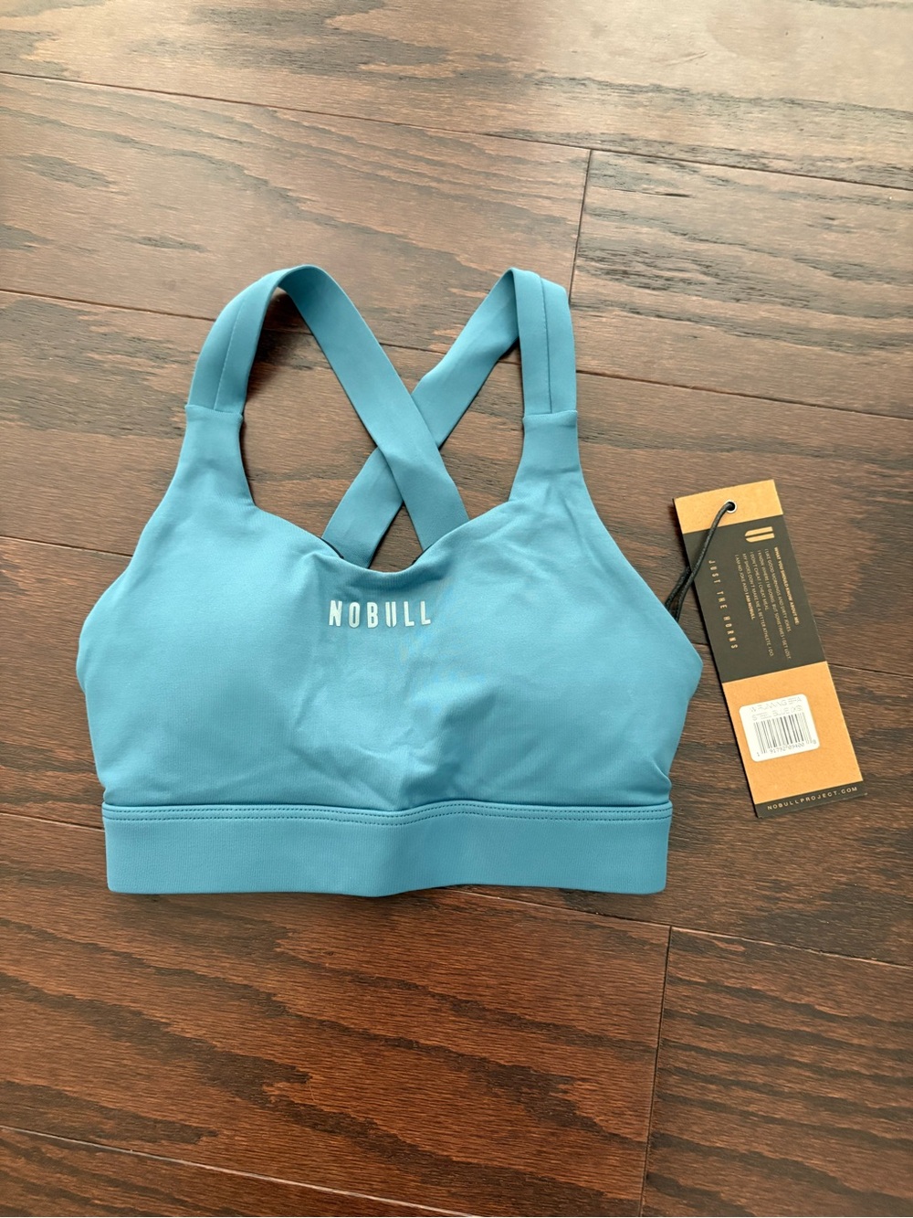 NOBULL Women's Running Sports Bra In Steel Blue Size XS Workout Gym NWT